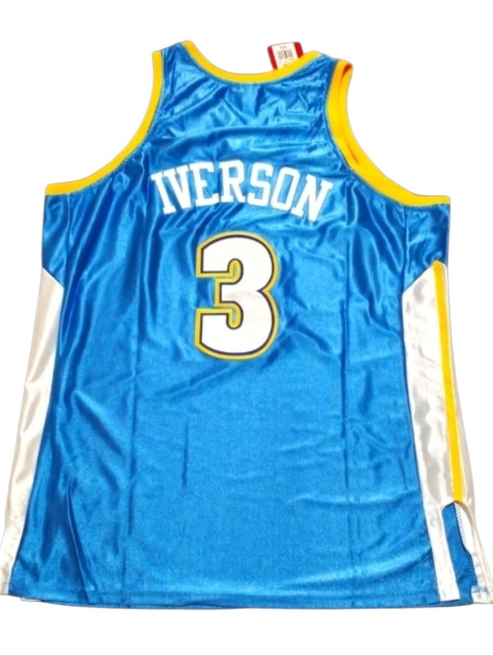 Mitchell & Ness The Answer Allen Iverson Denver Nuggets Premium 🏀 Jersey sz XXL - Picture 5 of 5